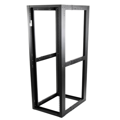 Rack Estándar 19" de 4 Postes, Acero, 45 Unidades, Profundidad Ajustable.