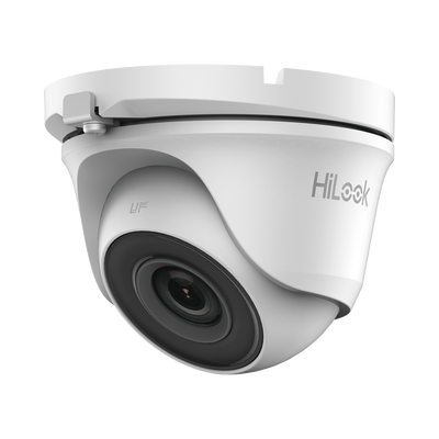 Turret TURBOHD 5 Megapíxel / 85° de Visión / Lente 2.8 mm / Exterior IP66 / IR EXIR 20 mts / TVI-AHD-CVI-CVBS / Metal — HiLook by HIKVISION · SKU THC-T150-M