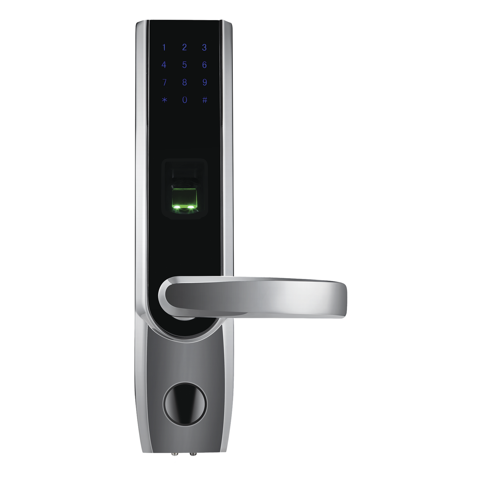 Cerradura autónoma derecha bluetooth de huella digital, tarjeta de proximidad y contraseña / APP ZK Smart Key