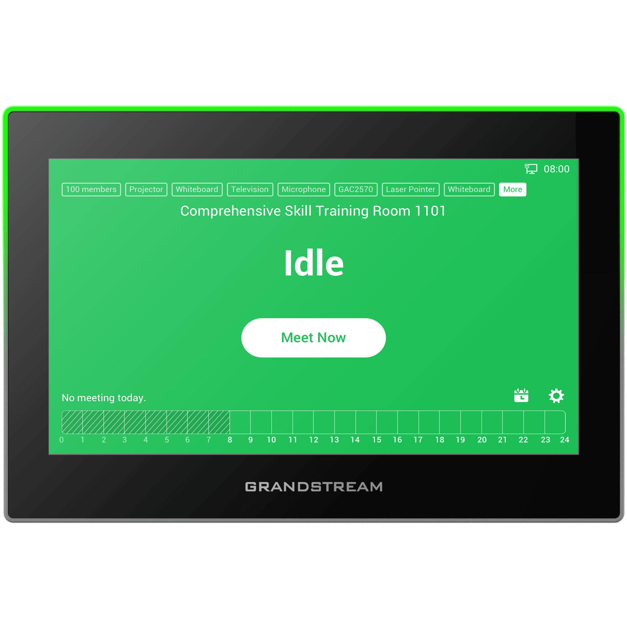 Estación de Intercomunicación SIP con Wi-Fi 6, Bluetooth y Control Total para Agendamiento de Salas y Edificios Inteligentes (Color Negro)