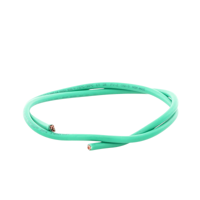 (SLLU22) Cable de Cobre Recubierto THW-LS Calibre 4 AWG 19 Hilos Color Verde (Venta por Metro)