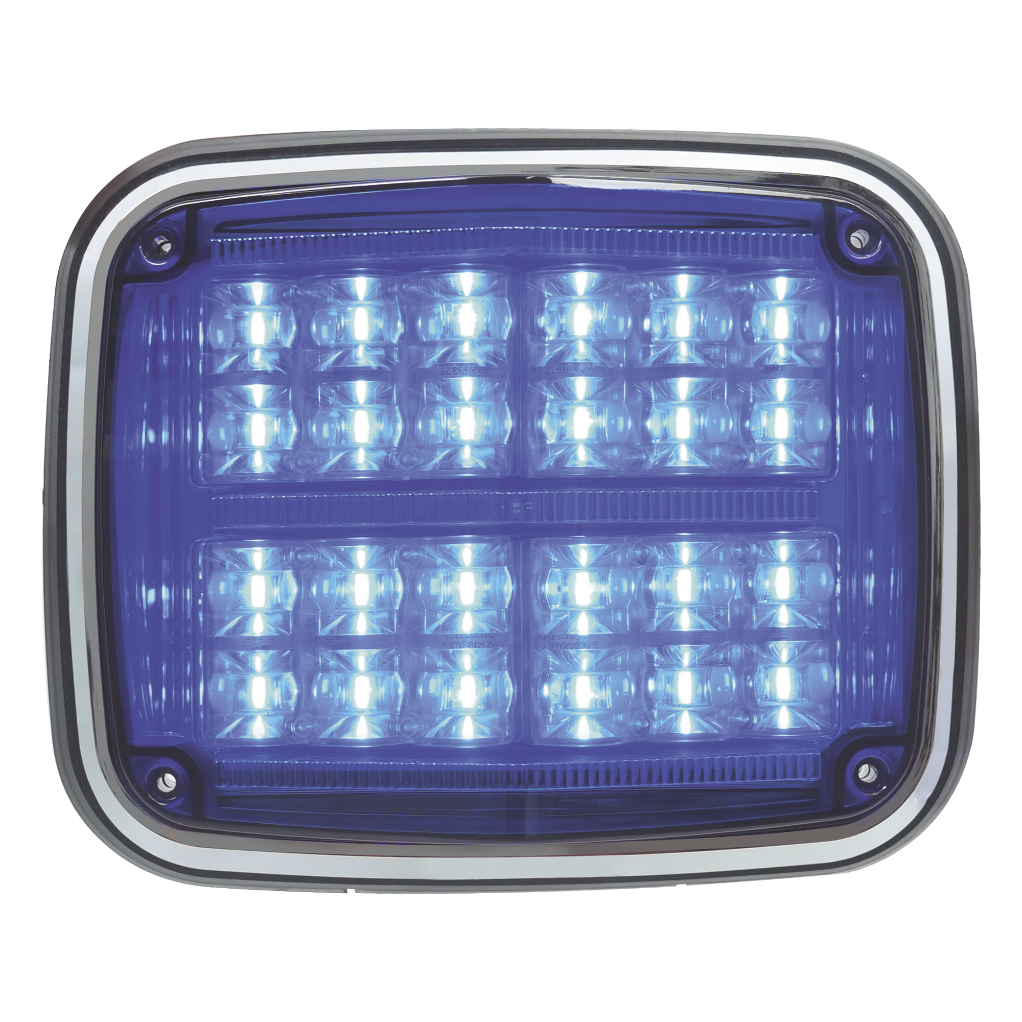 Luz de advertencia de 8 X 6", Color Azul, SAE, IP67, Ideal para Ambulancias — EPCOM INDUSTRIAL SIGNALING · SKU XT1895B