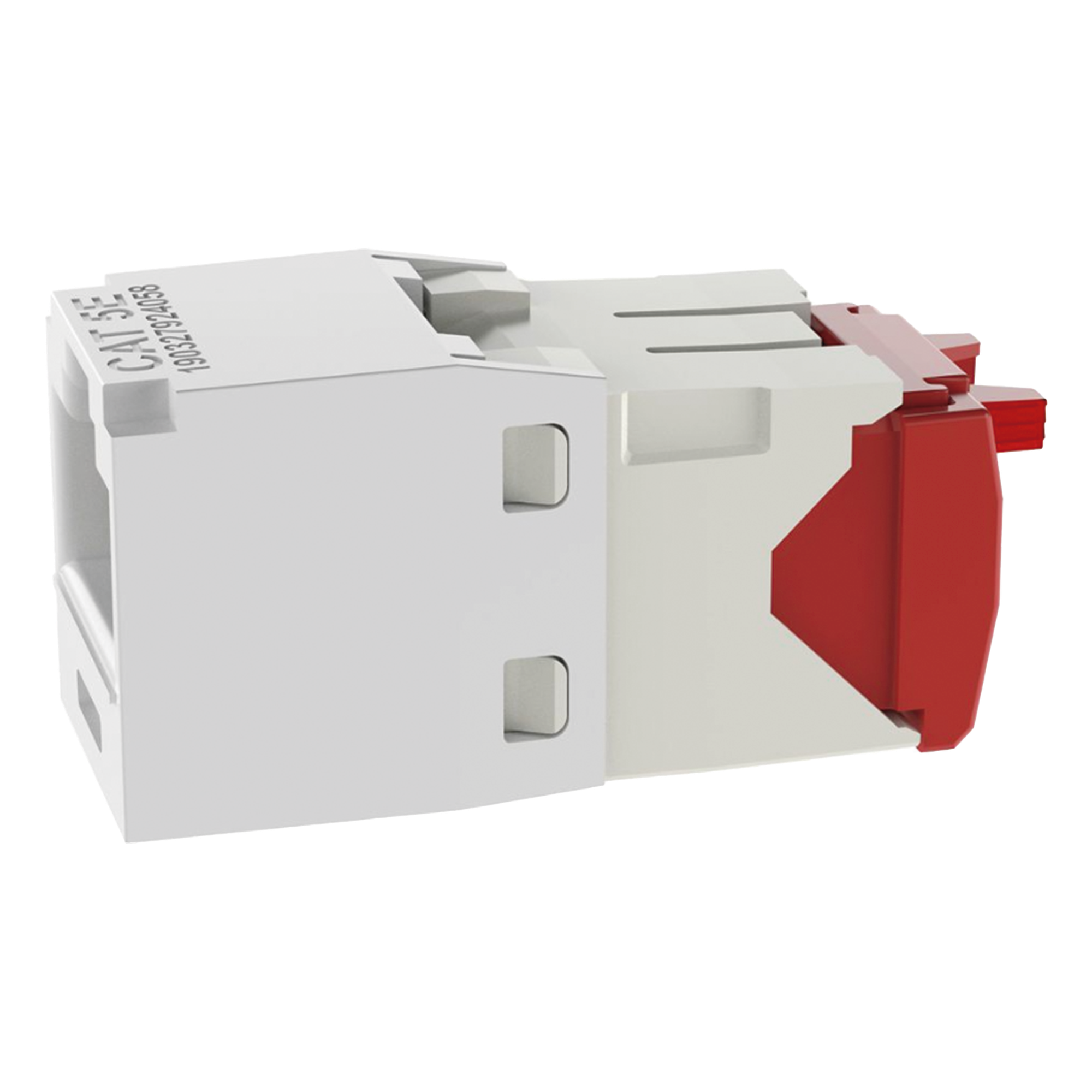 Conector Jack RJ45 Estilo TG, Mini-Com, Categoría 5e, de 8 Posiciones y 8 Cables, Color Blanco