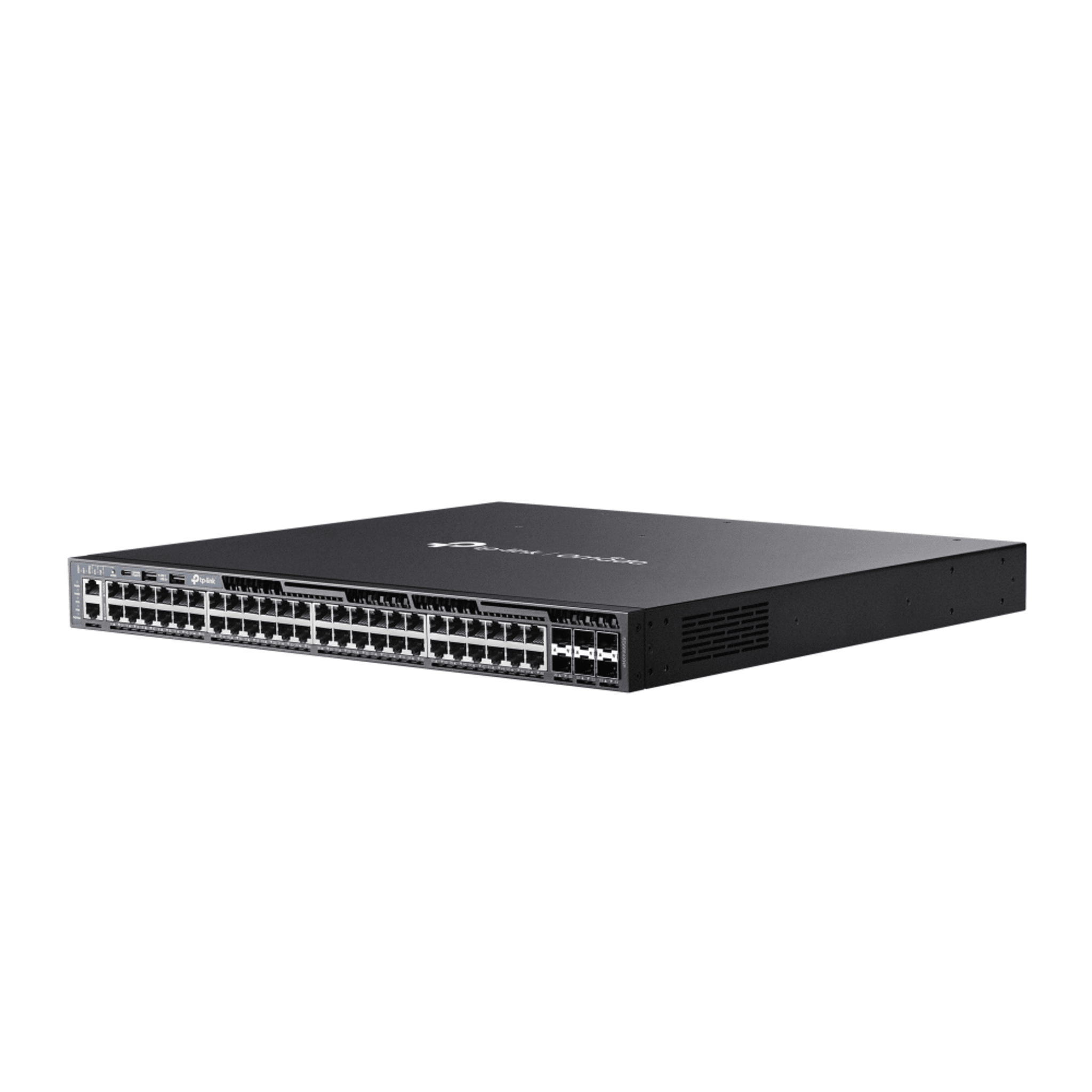 Switch Omada L3 SDN Administrable / 48 puertos Gigabit y 6 puertos SFP+ / Presupuesto PoE 1440 W / Funciones RIP, VRRP, Servidor DHCP / Administración centralizada OMADA / Fuente Redundante