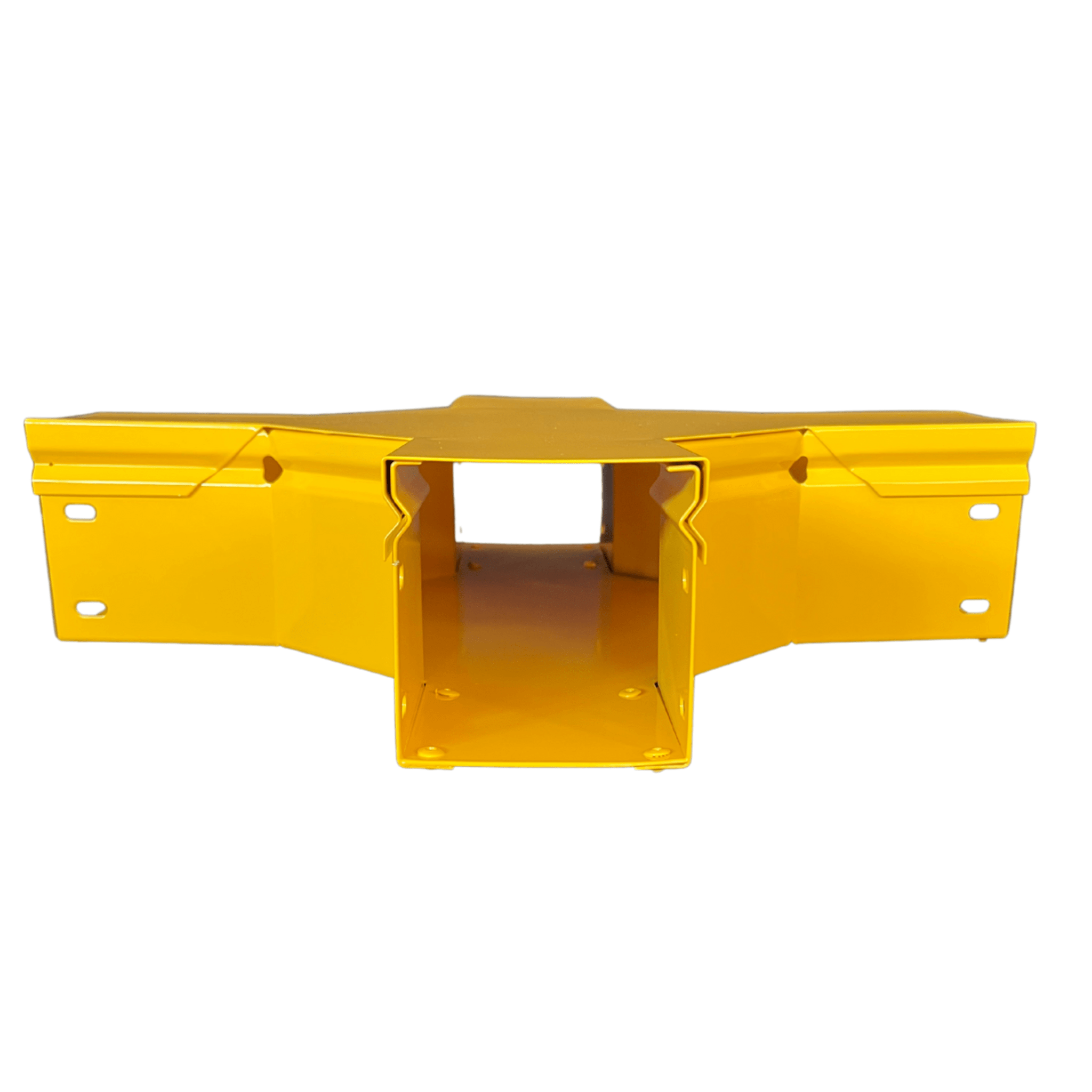 Cruce Horizontal para Fibra Óptica / 4" x 4" / Radio de Curvatura 8" / Aluminio con Pintura Epóxica / Incluye Accesorios de Montaje