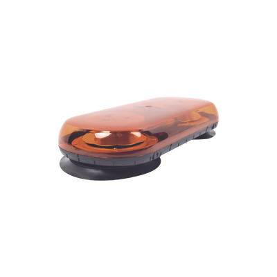 Mini Barra con 18 LED, Color Ámbar con Montaje Magnético de Succión