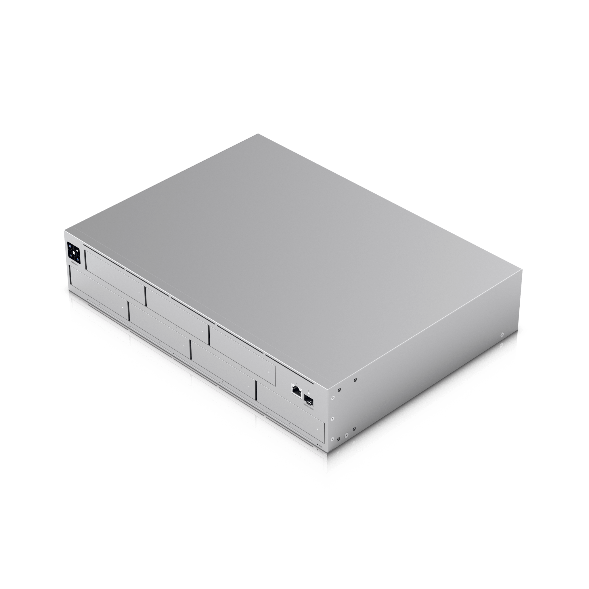 UNAS Pro Servidor de Almacenamiento en Red de 2U Rack con (7) Bahías para HDD/SSD de 2.5/3.5" con 1 Puerto 10GbE y 1 Puerto SFP+ 10G
