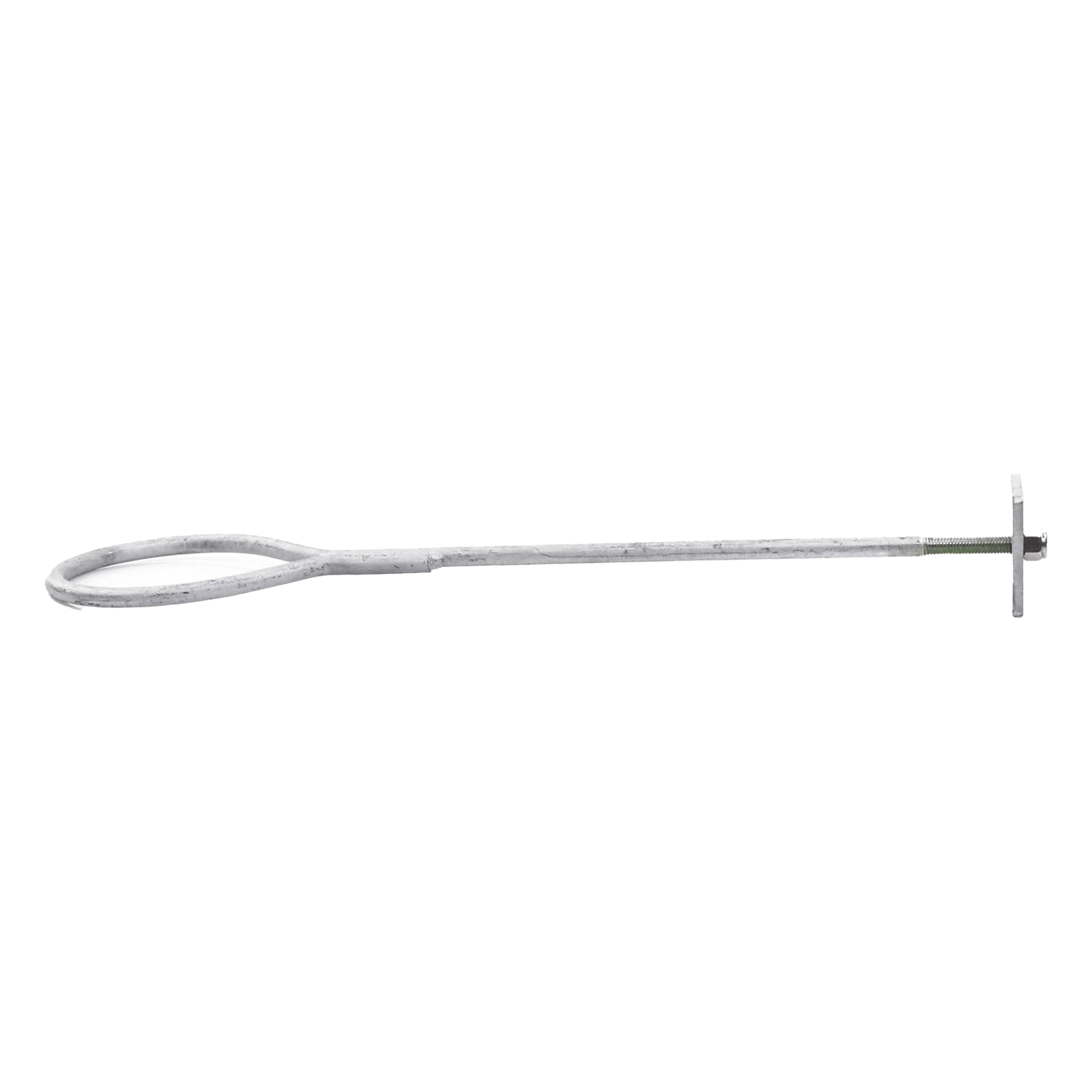 Ancla de Pared o Losa / Argolla 1/2' / Galvanizado por Inmersión / 64.4 cm (21.1 in) Largo / Torre hasta 30 m (98.4 ft) — SYSCOM TOWERS · SKU SAP-01G