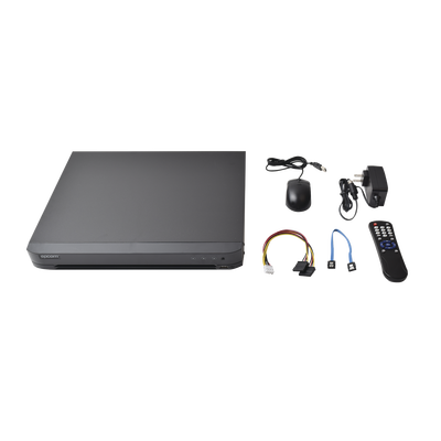 KIT TurboHD 1080p / DVR 8 Canales / 4 Cámaras Bala (exterior 2.8 mm) / 4 Cámaras Eyeball (exterior 2.8 mm) / Transceptores / Conectores / Fuente de Poder Profesional hasta 15 Vcc para Largas Distancias