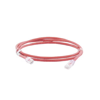 Cable de Parcheo UTP Categoría 6, con Plug Modular en Cada Extremo - 1.5 Metros (4.92 Pies) - Rojo
