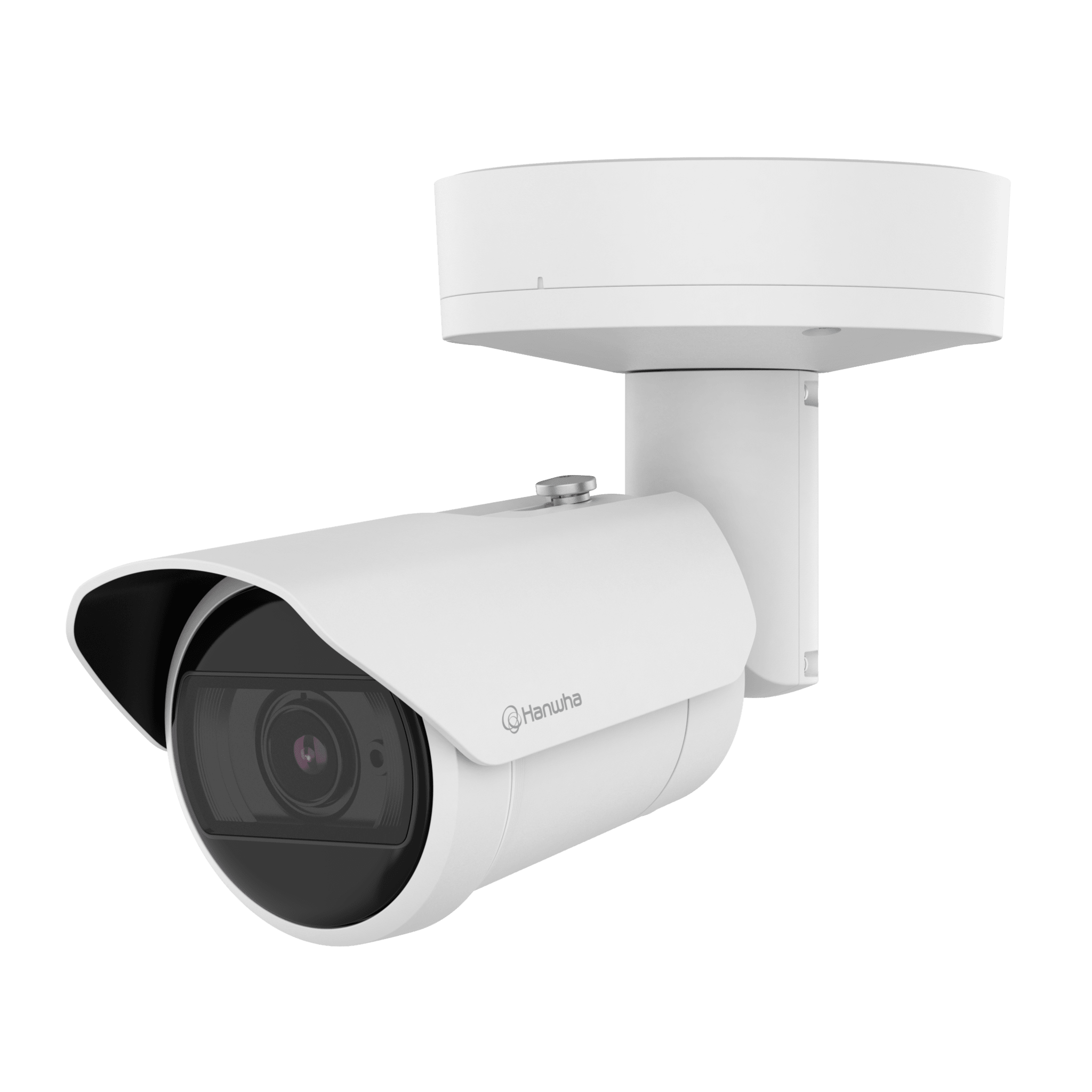 Cámara Bullet AI 5MP IR / Doble NPU para Inteligencia Artificial / Zoom Motorizado 3.3-9.3mm (2.8x) / extremeWDR 120dB / WiseIR 50m / IP67 IK10 / Análisis Avanzado de Personas y Vehículos / Seguridad FIPS 140-3 Nivel 3 — Hanwha Techwin Wisenet · SKU XNO-A8084R