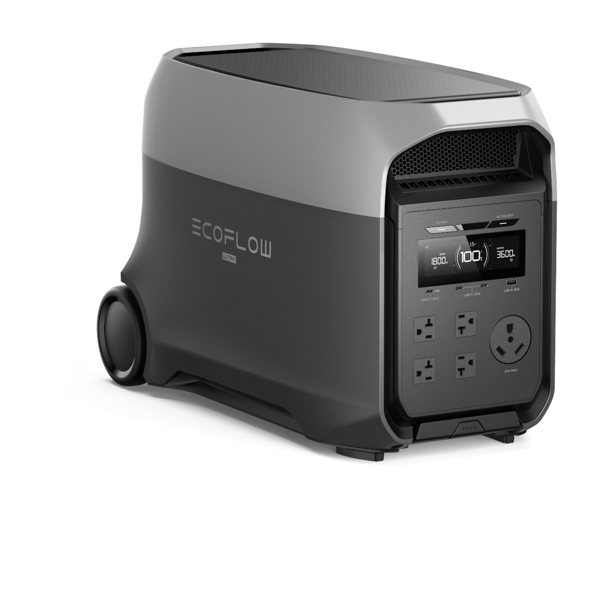 Estación de Energía Portátil / 3072 Wh / Salida 3600 W (Surge 7200 W) / Batería LiFePO4 / Carga 0-80% en 89 min / UPS 10 ms / ≤25 dB