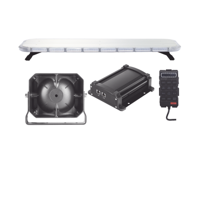 Kit básico para equipamiento de unidades de Seguridad Pública con Sirena Mono-mando — EPCOM INDUSTRIAL SIGNALING · SKU X75RBASKITF