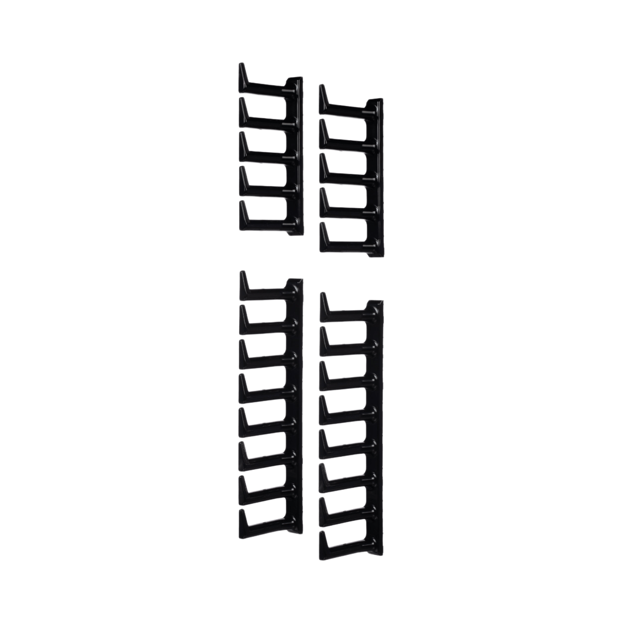 Kit de Dedos Para Administración de Cables en Gabinetes FlexFusion™, de 42 o 45 UR, Dedos de 100 mm de Longitud, Color Negro