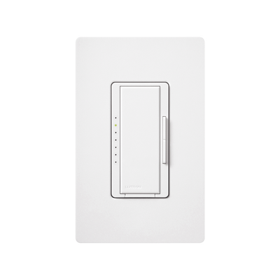 Atenuador de pared Maestro C.L para LED y CFL regulables de hasta 150 W o incandescentes y halógenos de 600 W, 120 V, unipolar, 3 vías o multilocalización, color blanco — LUTRON ELECTRONICS · SKU MACL153MWH