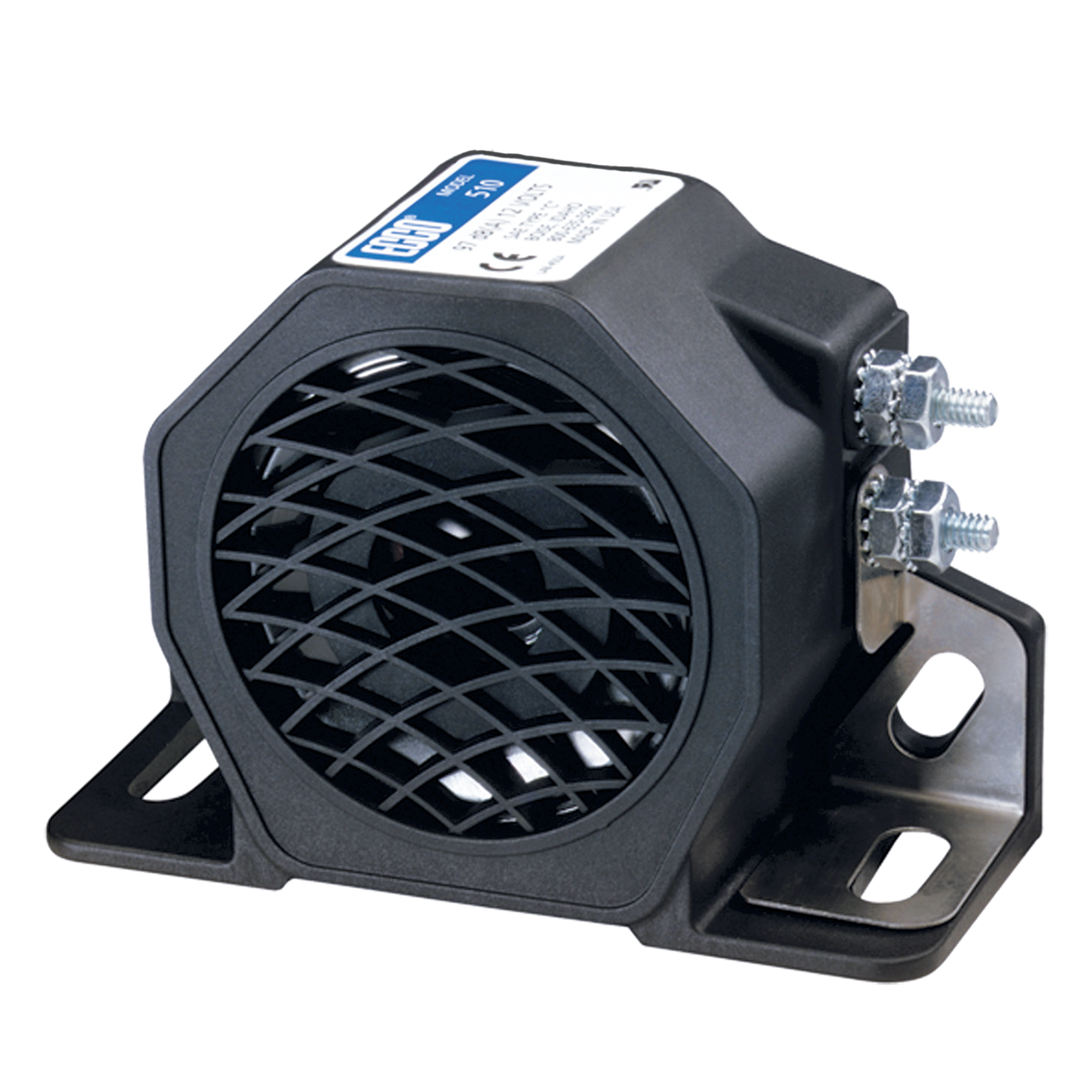 Alarma de Reversa Vehicular, 97 DBA, 12-24 VDC — ECCO · SKU 520