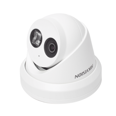 Turret IP 4 Megapixel / Lente 2.8 mm / 30 mts IR EXIR / Exterior IP67 / WDR 120 dB / PoE / ACUSENSE (Evita Falsas Alarmas) / Micrófono Integrado / Metal / MicroSD / ONVIF / ACUSEARCH