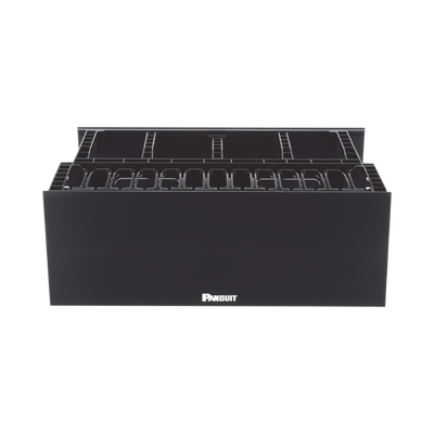 Organizador de Cables Horizontal NetManager de Alta Densidad, Doble (Frontal y Posterior), Para Rack de 19in, 4UR