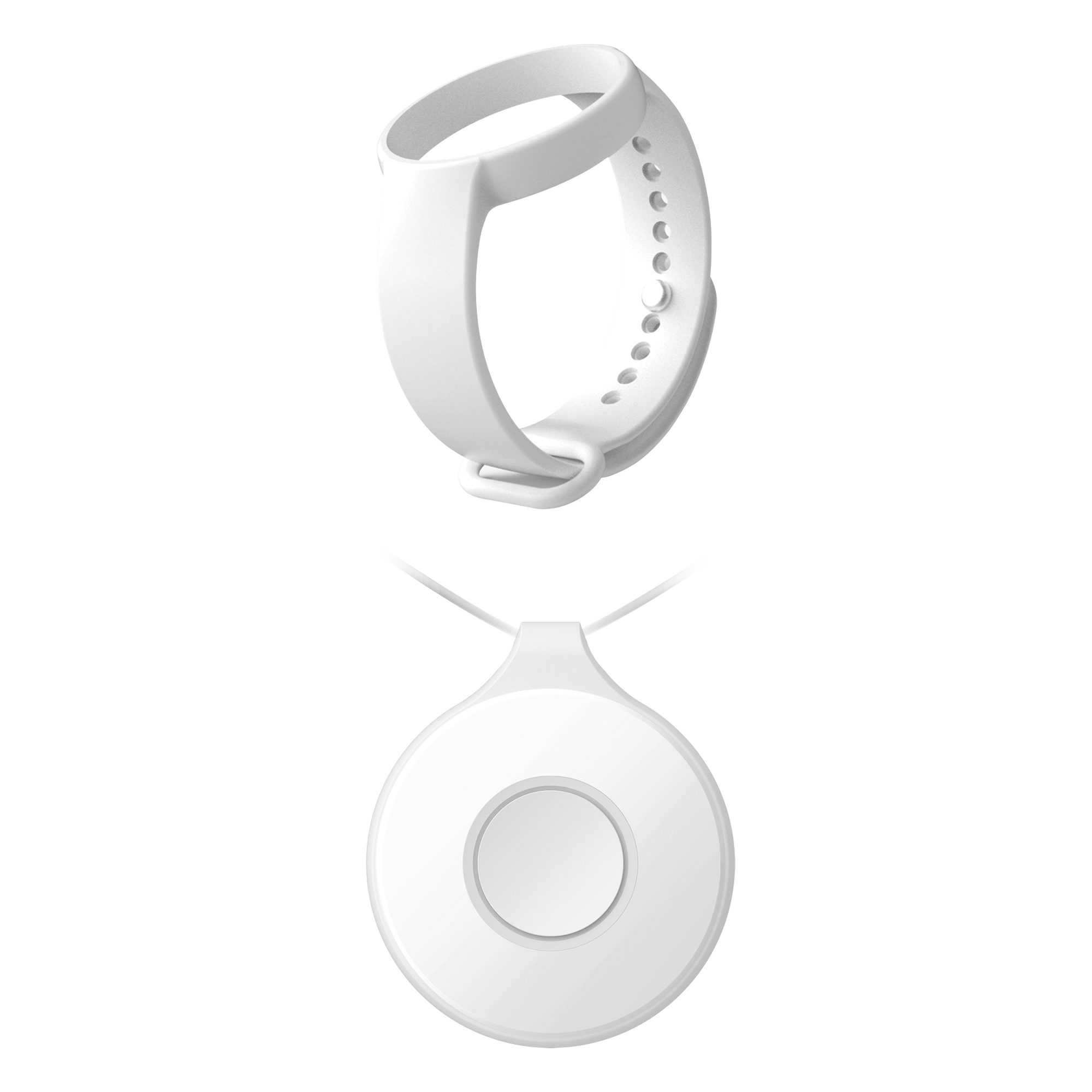 (AX PRO) Botón de Pánico Inalámbrico Portátil / IP54 / Indicador LED + (AX PRO) Pulsera para Botón de Pánico Portátil — HIKVISION · SKU DS-PDEBP1-EG2-WB/BAND