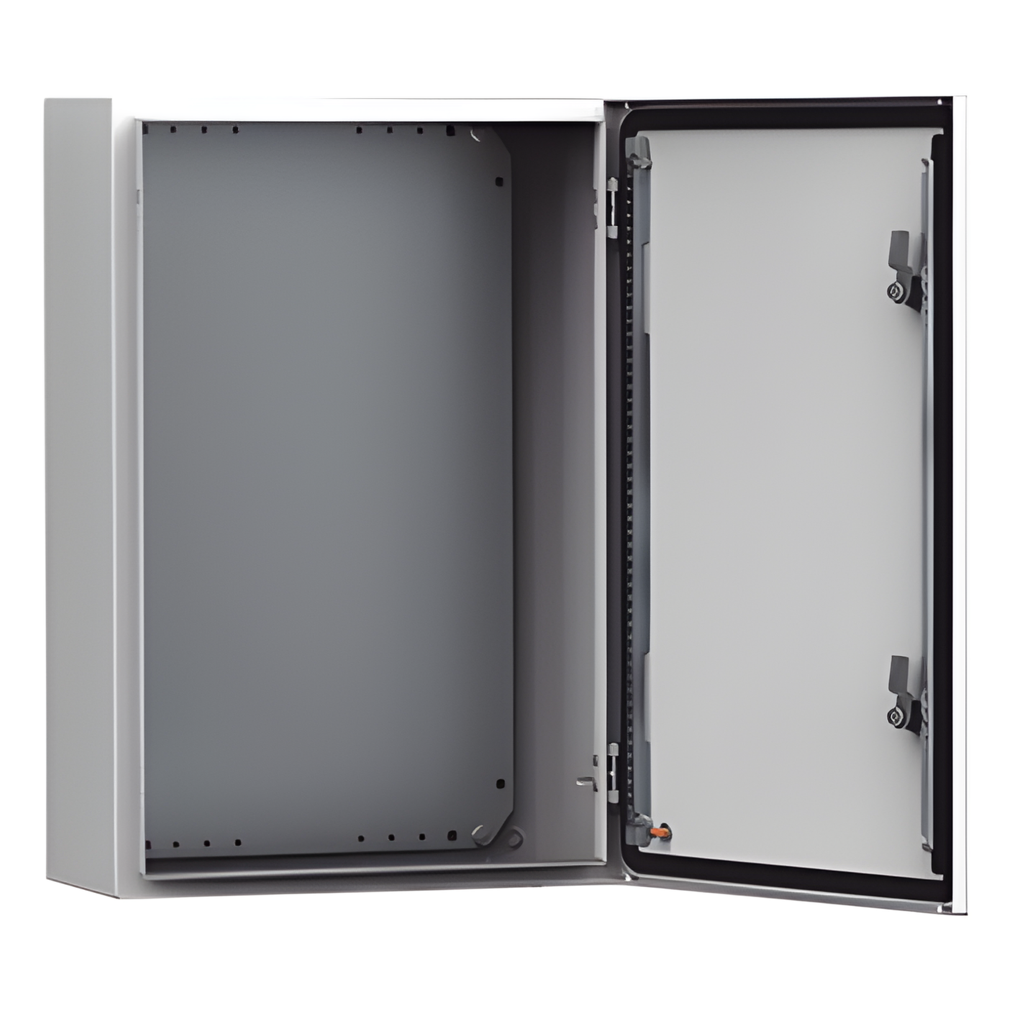 Gabinete de Uso Exterior MAS 600 x 600 x 400 mm NEMA 4/12/13; IP66; IK10 de Acero Dulce 1.5 mm con Platina de Montaje Incluida Color Gris Claro — HOFFMAN · SKU MAS0606040R5