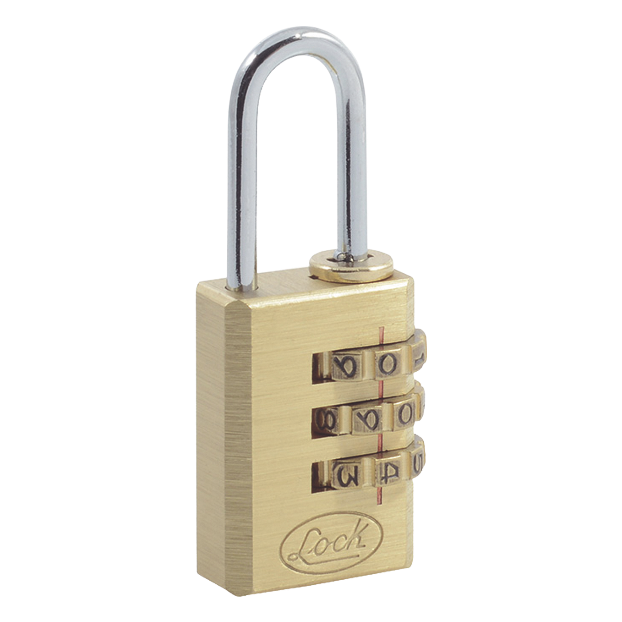 Candado de Latón de Combinación Maletero Programable/ Medida 20 mm / Nivel de seguridad 3 / Discos Programables. — LOCK · SKU SYS-10CA