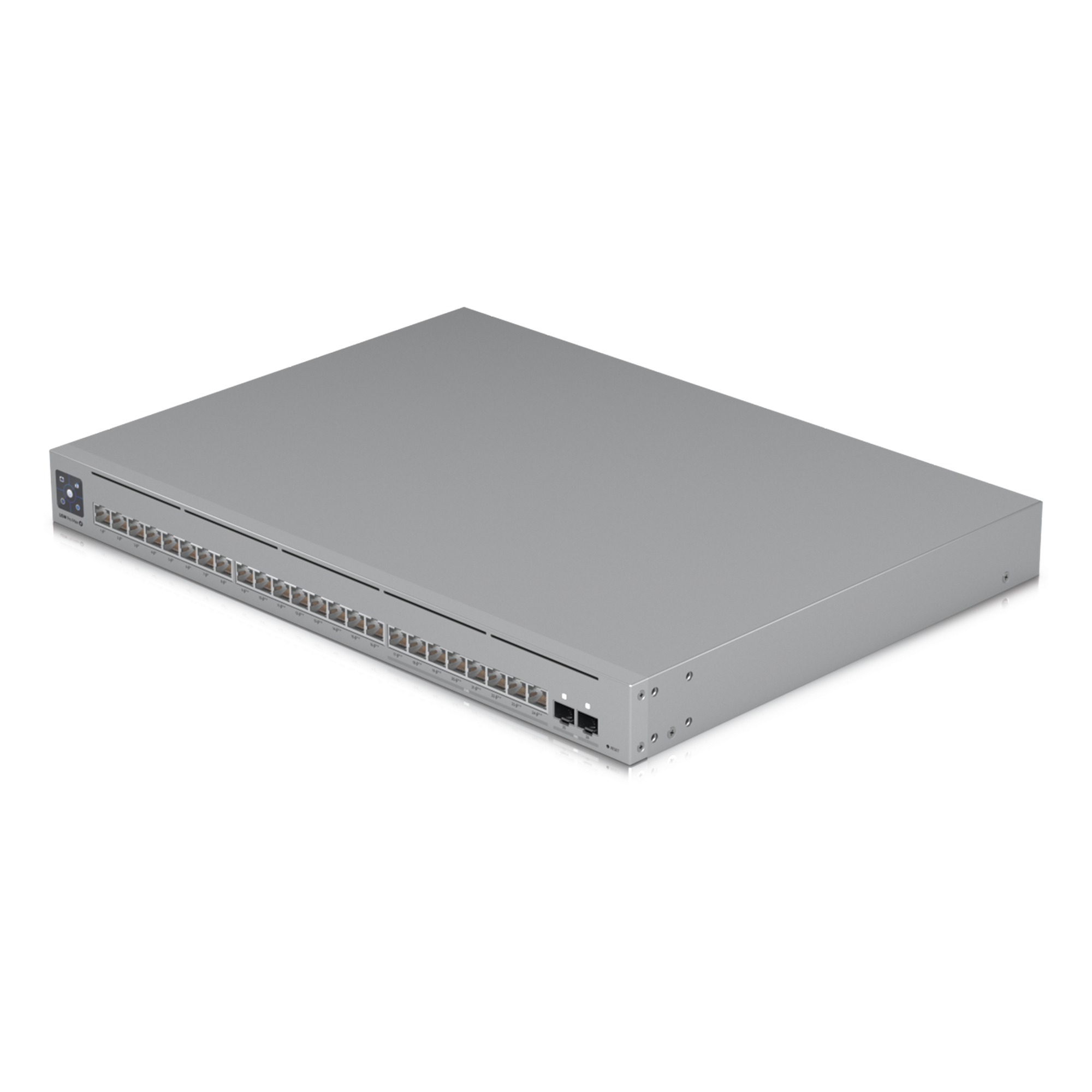 Switch PoE Administrado / 24 Puertos / 8x 2.5 GbE PoE++ / 16x GbE PoE+ / 2x SFP+ 10G / 400W / Pantalla Táctil 1.3" — UBIQUITI · SKU USW-PRO-MAX-24-POE