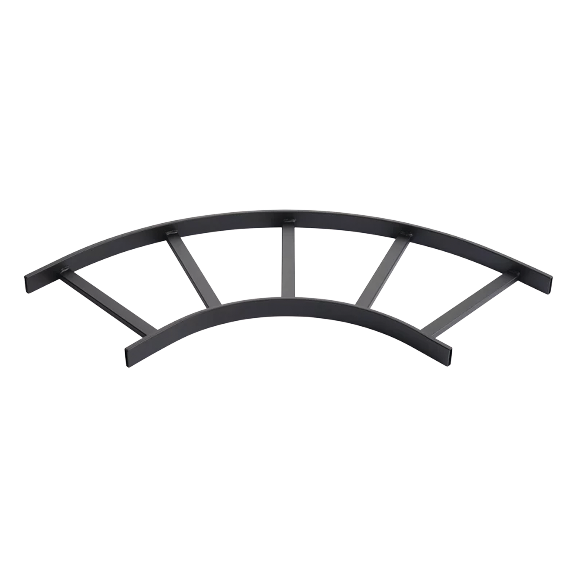 Accesorio de Escalerilla Sección Horizontal de 90º, 12 in de Ancho, de Acero, Color Negro — HOFFMAN · SKU L90HB12BLK