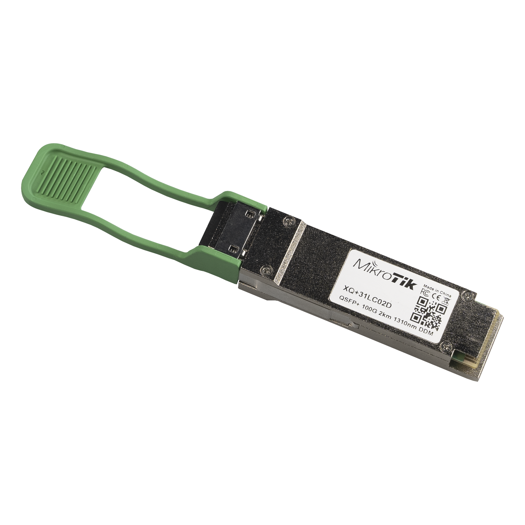 (XQ+31LC02D) QSFP28 module 40/100G SM 2km 1310nm CWDM4 — MIKROTIK · SKU XQ+31LC02D