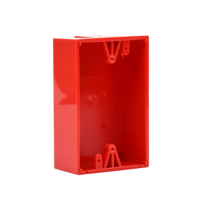 Caja trasera de montaje color rojo para estaciones de parada STOPPER