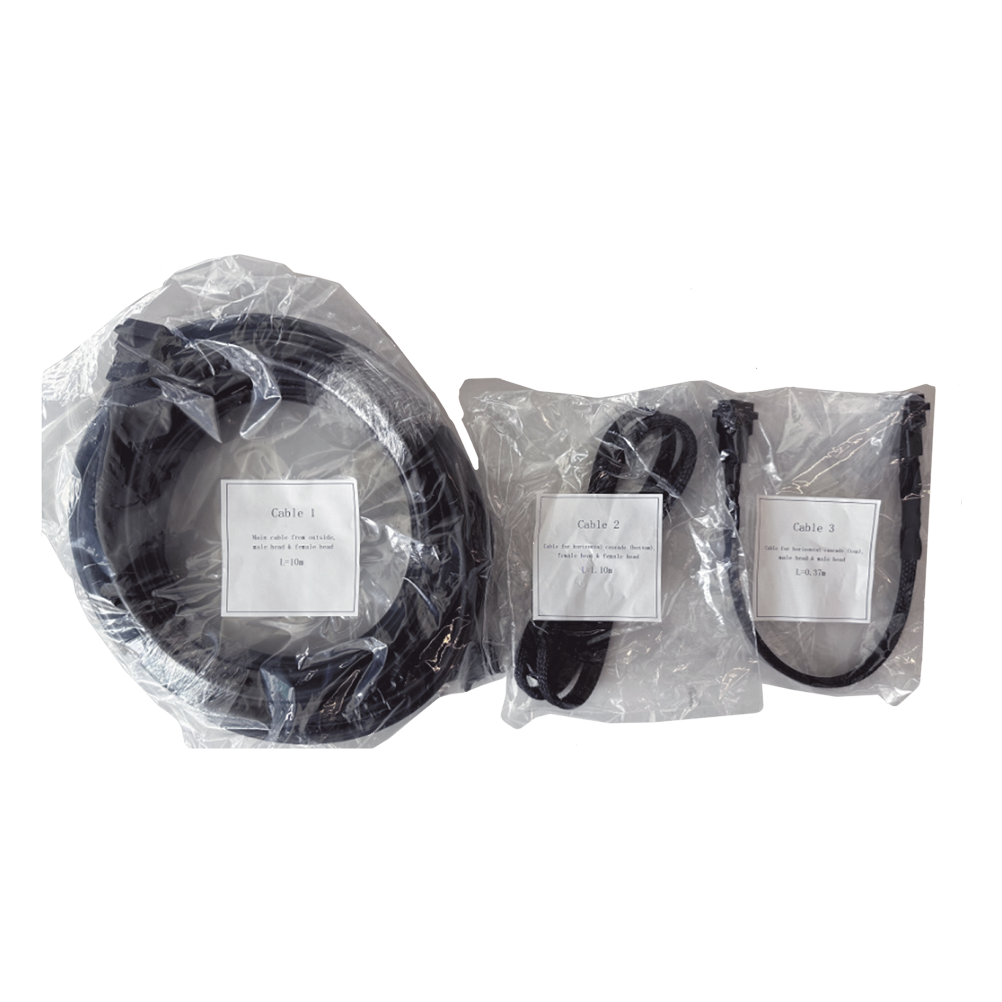 Kit de Cables de Corriente e Interconexión / Compatible con Familias BW y CW — HIKVISION · SKU DS-D40W-2F/PC