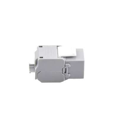 Módulo Jack Keystone Cat6 (Toolless), con Terminación en Ángulo 180 Grados Color Gris, Compatible con Faceplate y Patchpanel Linkedpro