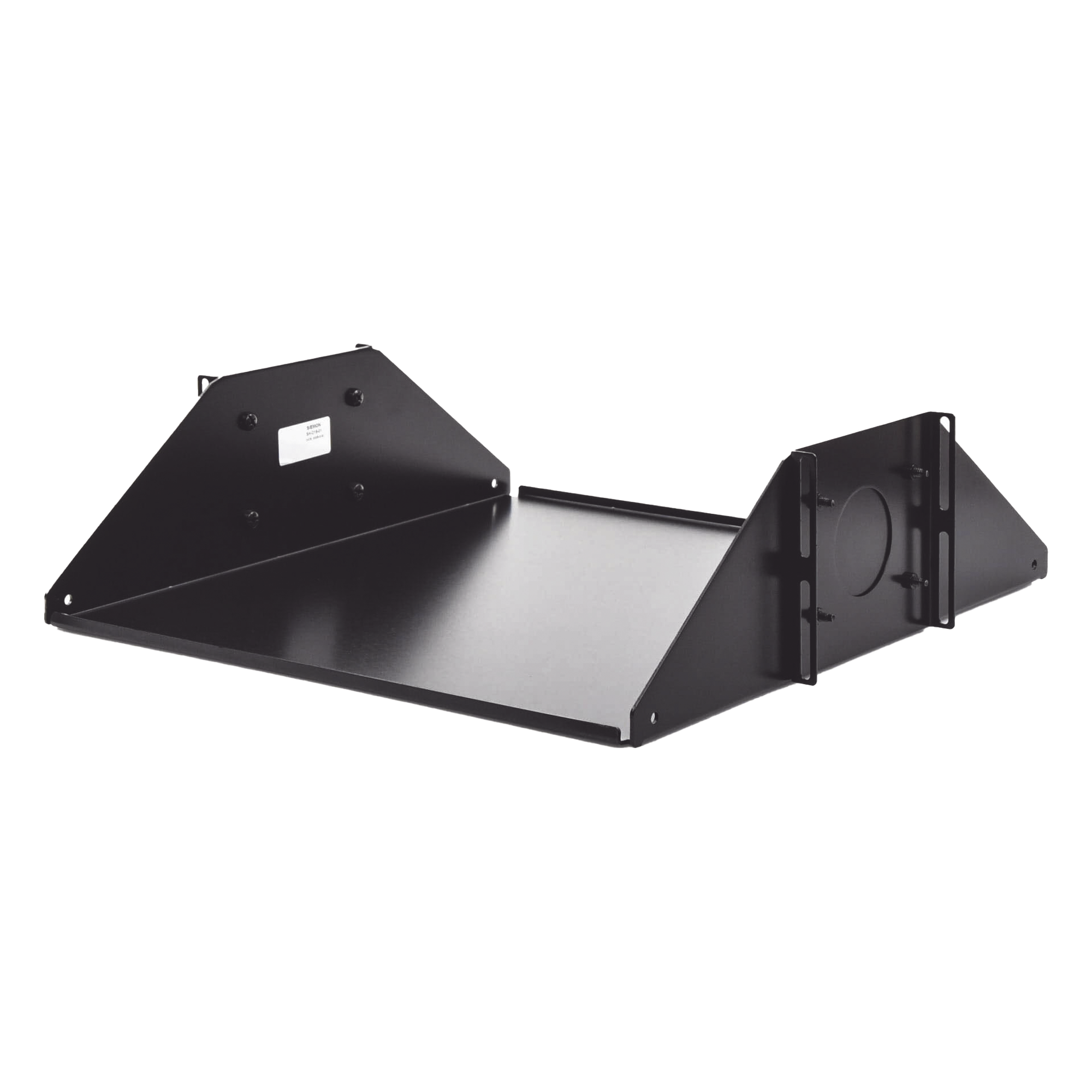 Charola Doble Para Soportar Equipo en Racks de 432 mm de Profundidad, de 19in, 3UR, Color Negro — SIEMON · SKU SH-D19-01