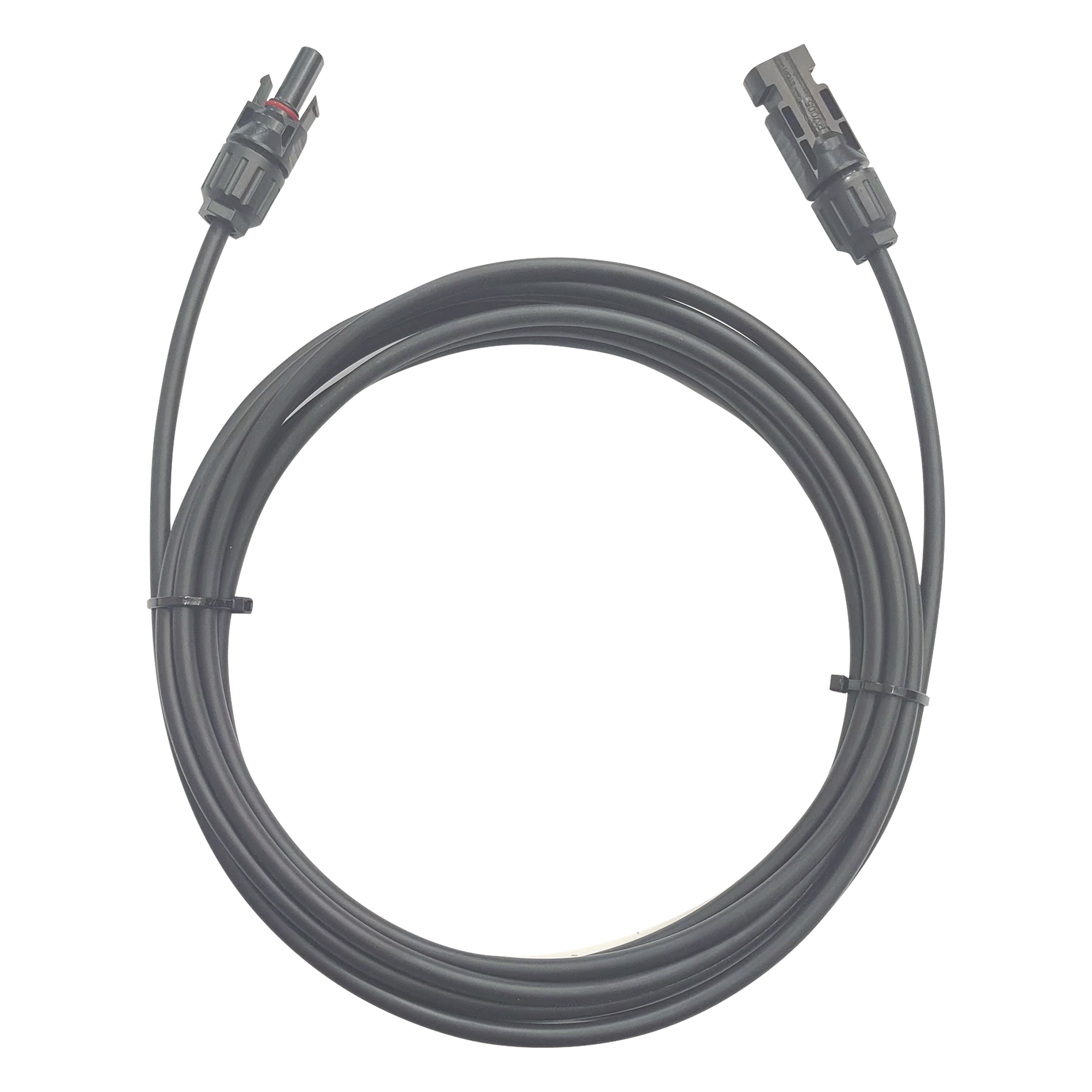 Cable Fotovoltaico / 1 metro / Color Negro / Calibre 10 AWG / Terminal MC4-Macho y Hembra en  ambos extremos — EPCOM POWERLINE · SKU CFMC41MBLK
