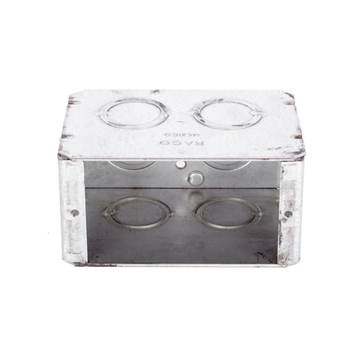 Caja (Chalupa) Multigang de 1 Gang/ Profundidad de 2-1/2 Pulgadas (6.35 cm)/ 8 TKO (1/2 y 3/4).