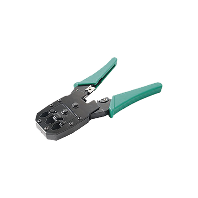 Pinzas para plegar (Ponchadoras) cables RJ11, RJ12, RJ45 telefónicos y cables de red Cat5e, Cat6, Cat6a y con Cavidades para 4, 6 y 8 conductores. — EPCOM POWERLINE · SKU SYSRJ45CT