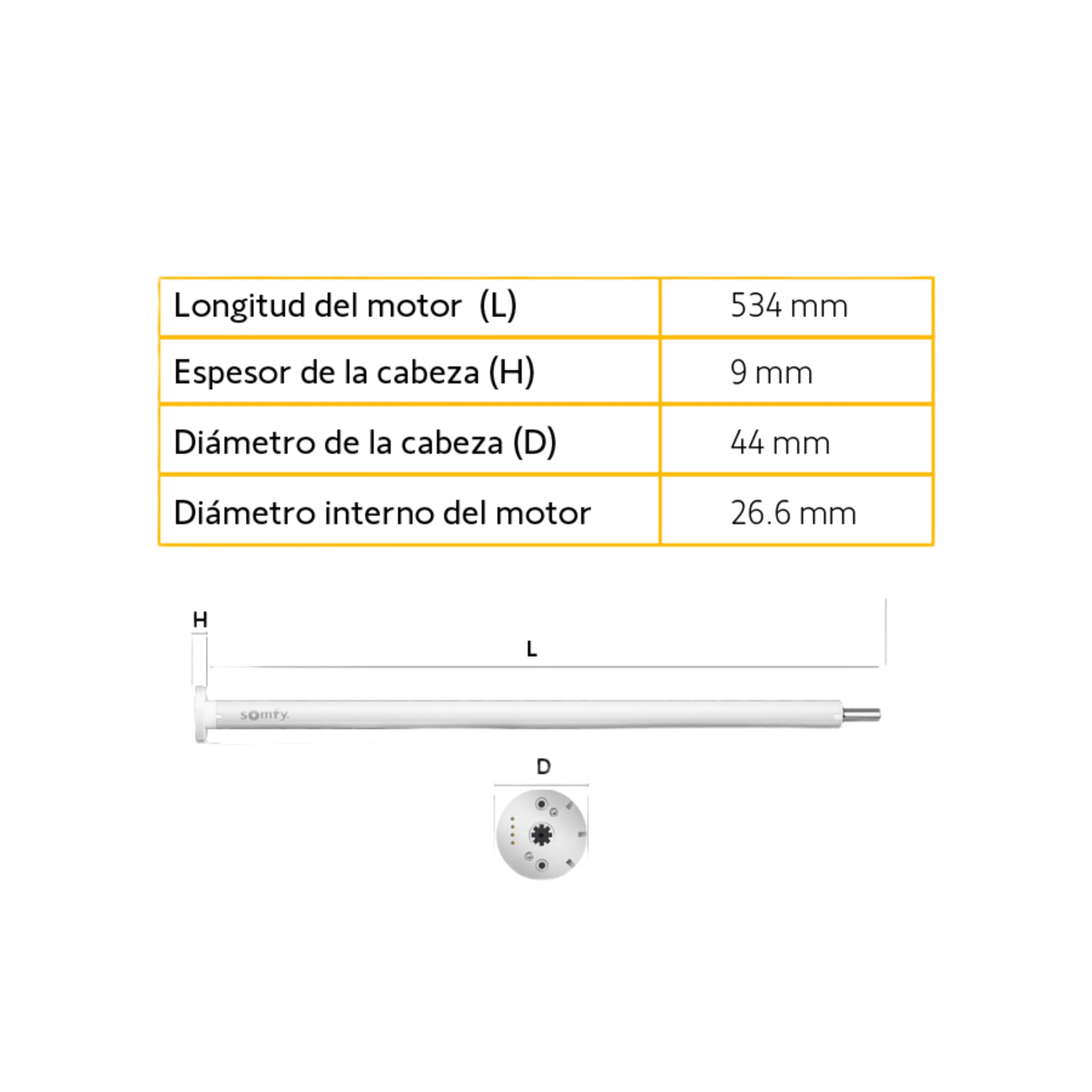 Motor inalámbrico (RTS) de baterías convierta sus persianas de cadena en sistemas inteligentes, para ventanas de 2.30m ancho / 3.00m alto, no incluye textil