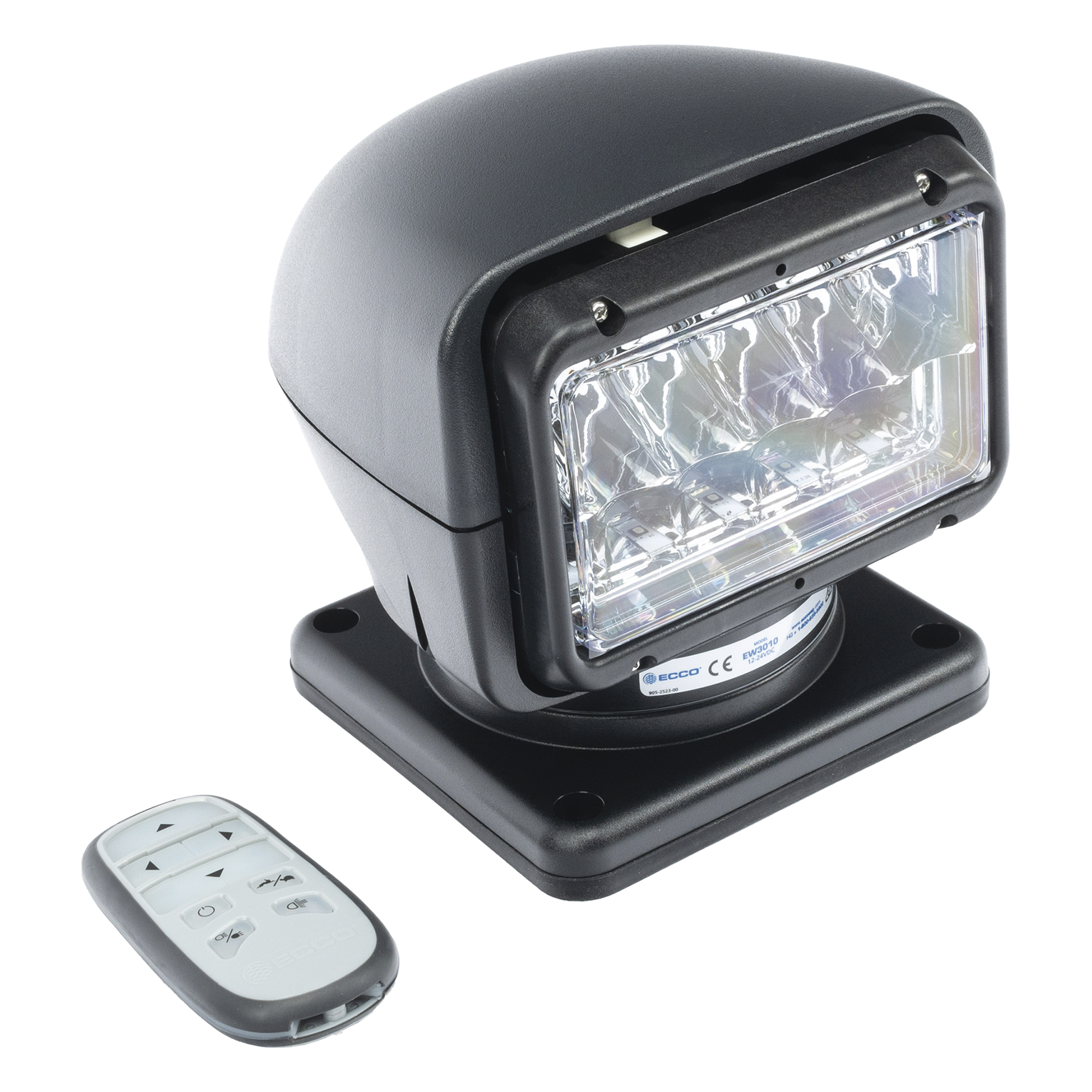 Faro Buscador, 7040 lúmenes, Color Negro, Uso Rudo, Multifuncional, Luz Clara — ECCO · SKU EW-3010