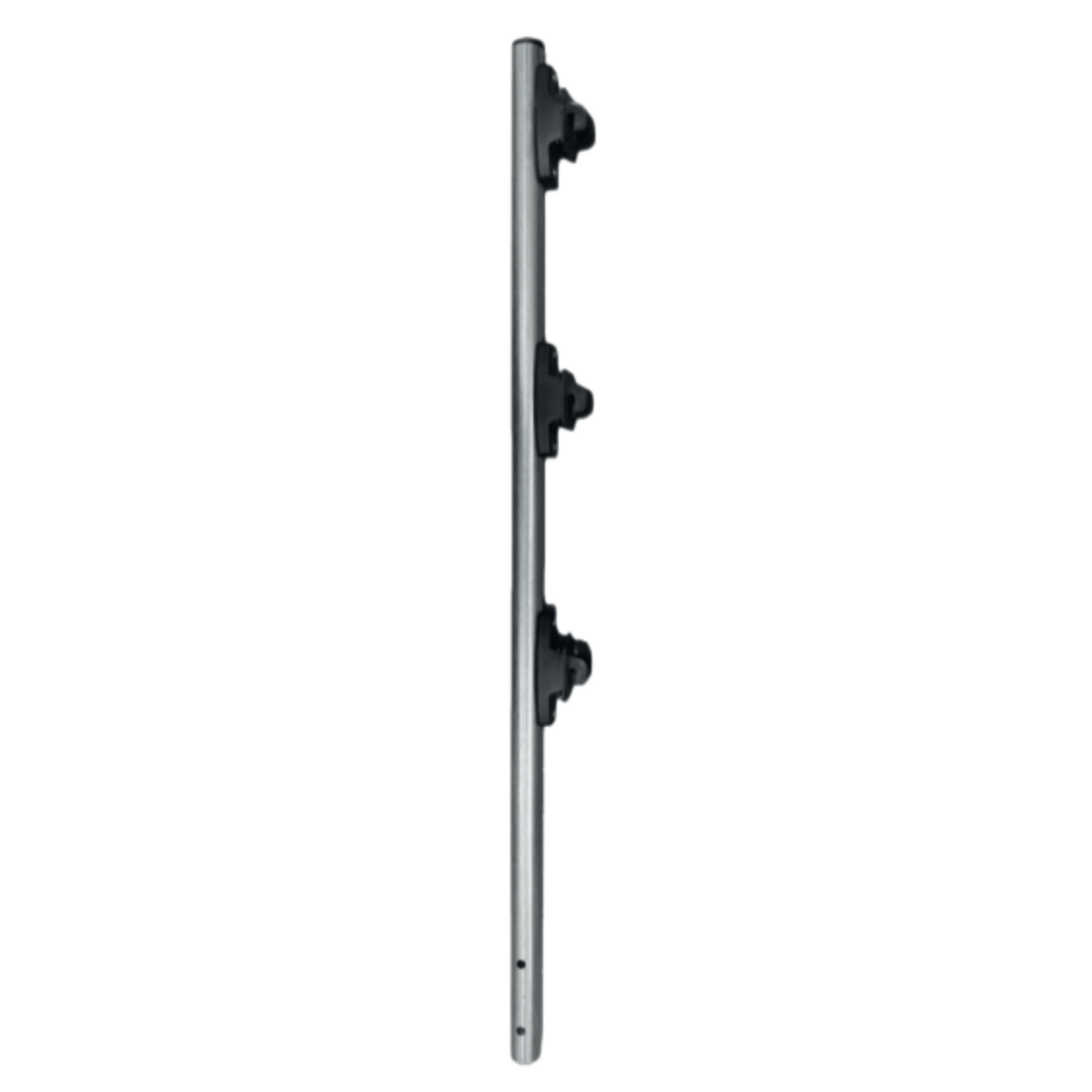 Poste de Paso / Tubo de Acero Galvanizado / Diámetro 1" / Longitud 75 cm / 3 Aisladores / Sin Pintar / Peso 0.5 KG — SFIRE · SKU SF-POST-3