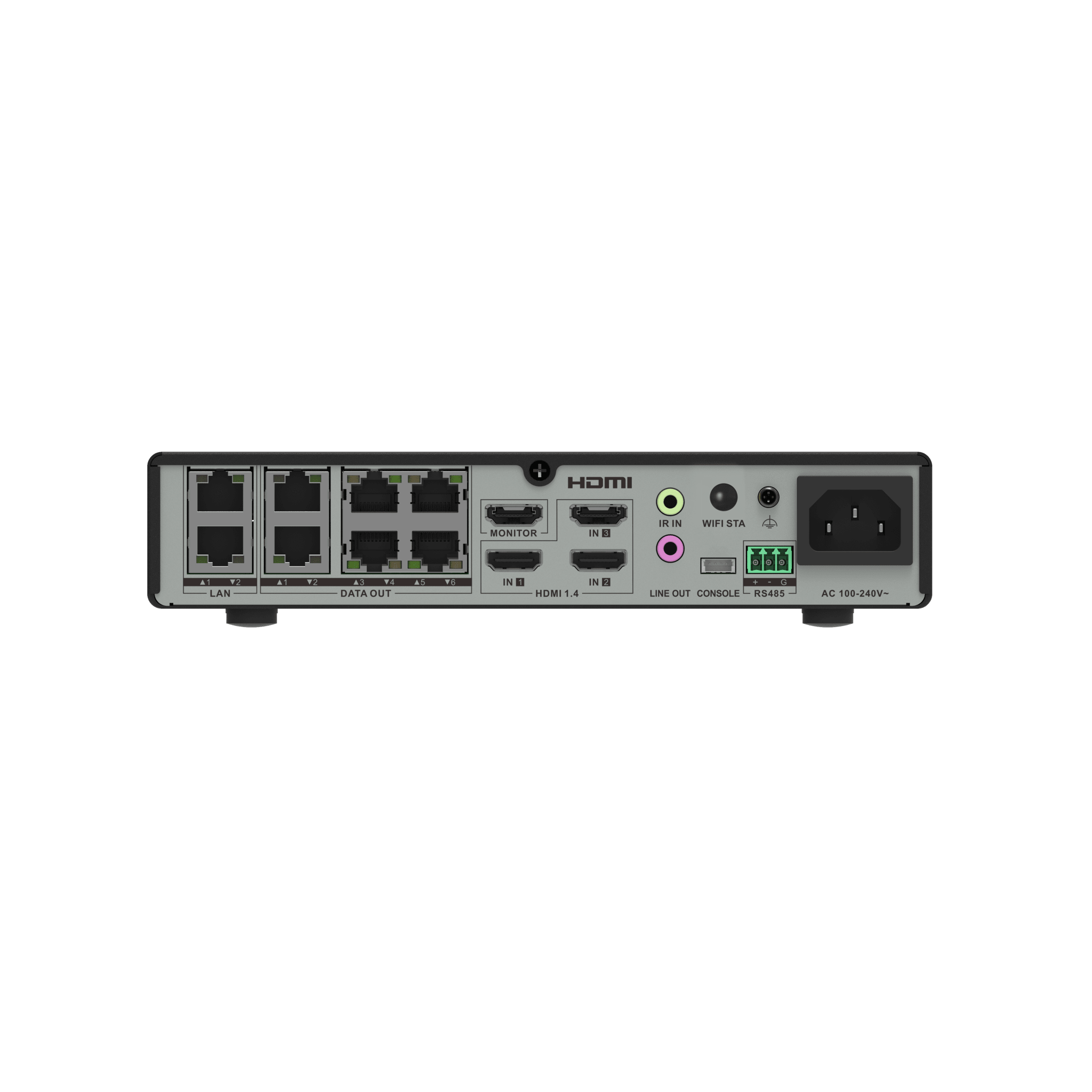 Controlador LED para Videowall / Configuración WEB / Android Interconstruido / 6 Puertos de Video RJ45 / Compatible con Paneles LED Hikvision