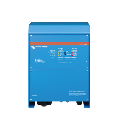 Quattro 48/10000/140-100/100 / Inversor Cargador de Onda Pura / Entrada 48 Vcc / Salida 8000 W 120 Vca 60 Hz