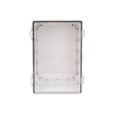 Gabinete Plástico ABS, Puerta Transparente, Uso en Intemperie IP66 (190 x 290 x 140 mm) cierre por Broche Inoxidable y Permite Cerrado con Candado y Llave (Perno 5mm) No Incluido