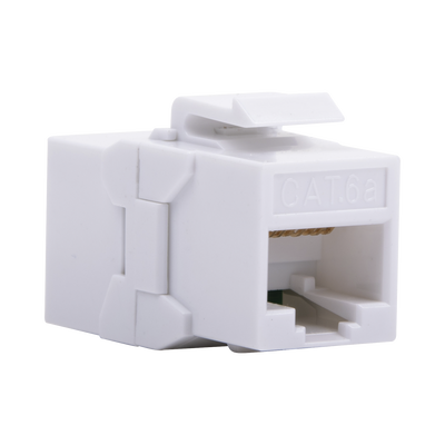 Acoplador UTP Cat6A Hembra RJ45 a RJ45 Hembra Color Blanco