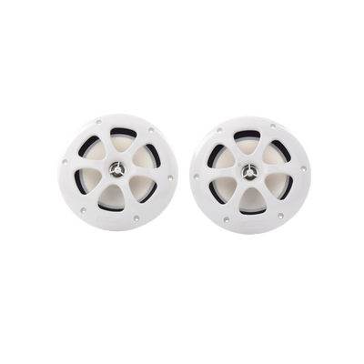 Par de altavoces fabricado en grado marinos en color blanco de 6.5" de 100 W de entrada máxima