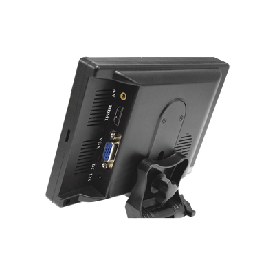 Monitor 7" TFT-LCD ideal para colocar en vehículos o DVR/NVR. Entradas de video HDMI, VGA y RCA (CVBS)