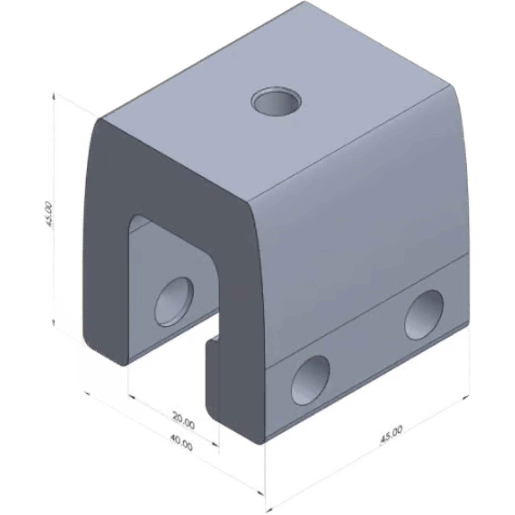 Clamp de Sujeción para Paneles Solares / Aluminio Serie 6000 / Sin Perforaciones / Lámina Engargolada / 187 g / Tornillos Acero Inoxidable
