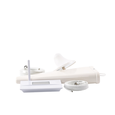 Kit Amplificador de Señal Celular DOBLE banda de frecuencia / Mejora las llamadas convencionales / Soporta los datos de las tecnologías 2G y 3G de TELCEL, AT&T y MOVISTAR / Cubre hasta 600 m².