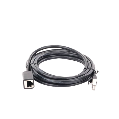 Cable de Extensión Cat6 RJ45 F/UTP / Macho a Hembra / 3 Metros (9.84 Pies) / Método de Conexión 568B / Velocidad de Transmisión 1000Mbps / Ancho de Banda del Canal 250MHz / Caja de Cobre / Negro