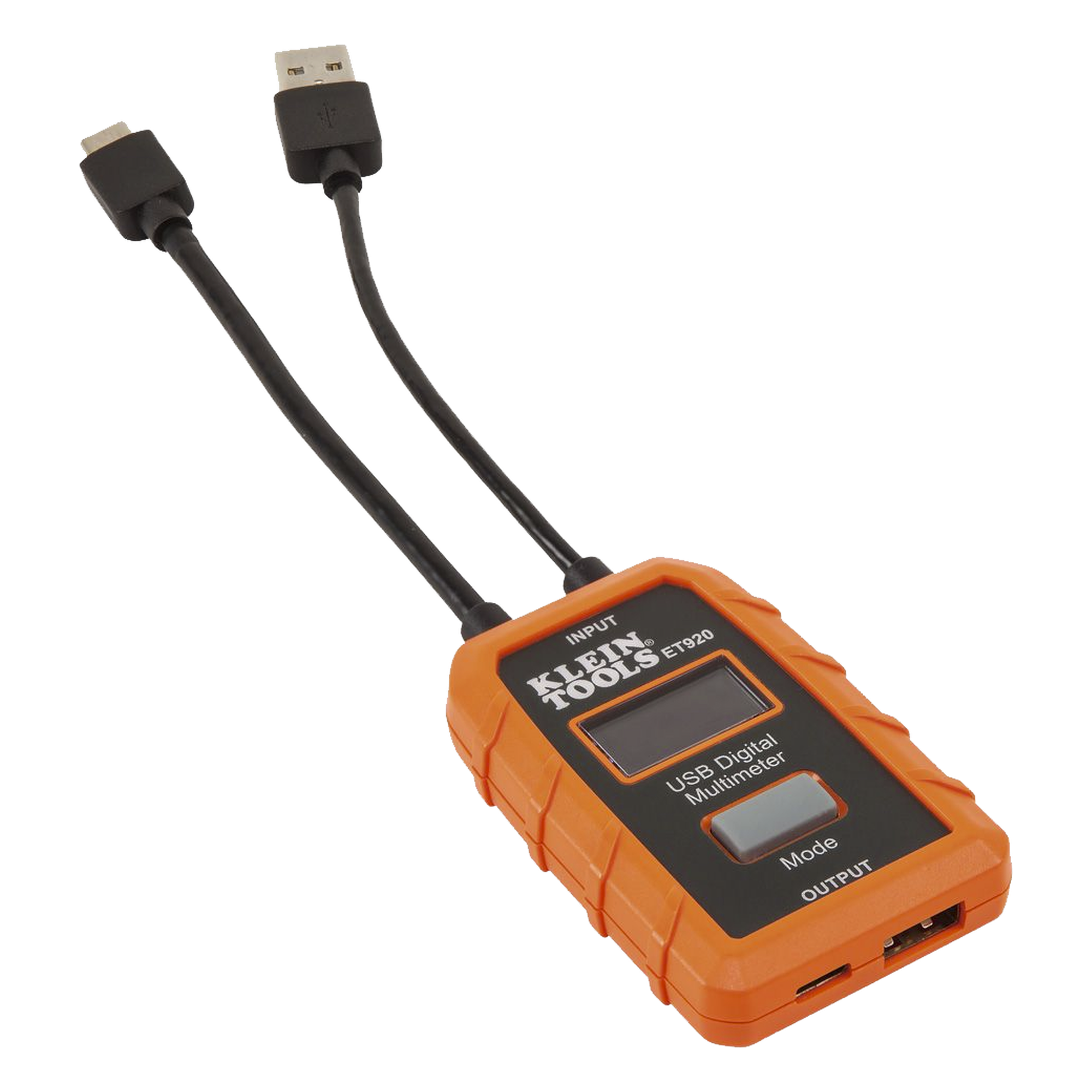 Multímetro digital USB para USB-A y USB-C.