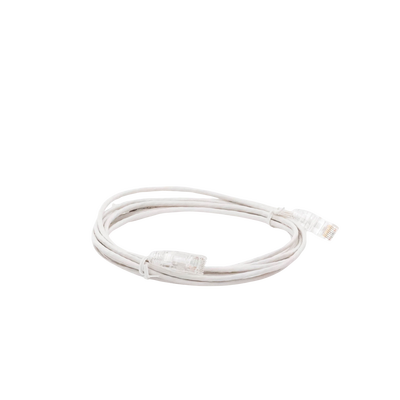 Cable de Parcheo Slim UTP Cat6 - 3 Metros (9.84 Pies) Blanco Diámetro Reducido (28 AWG)