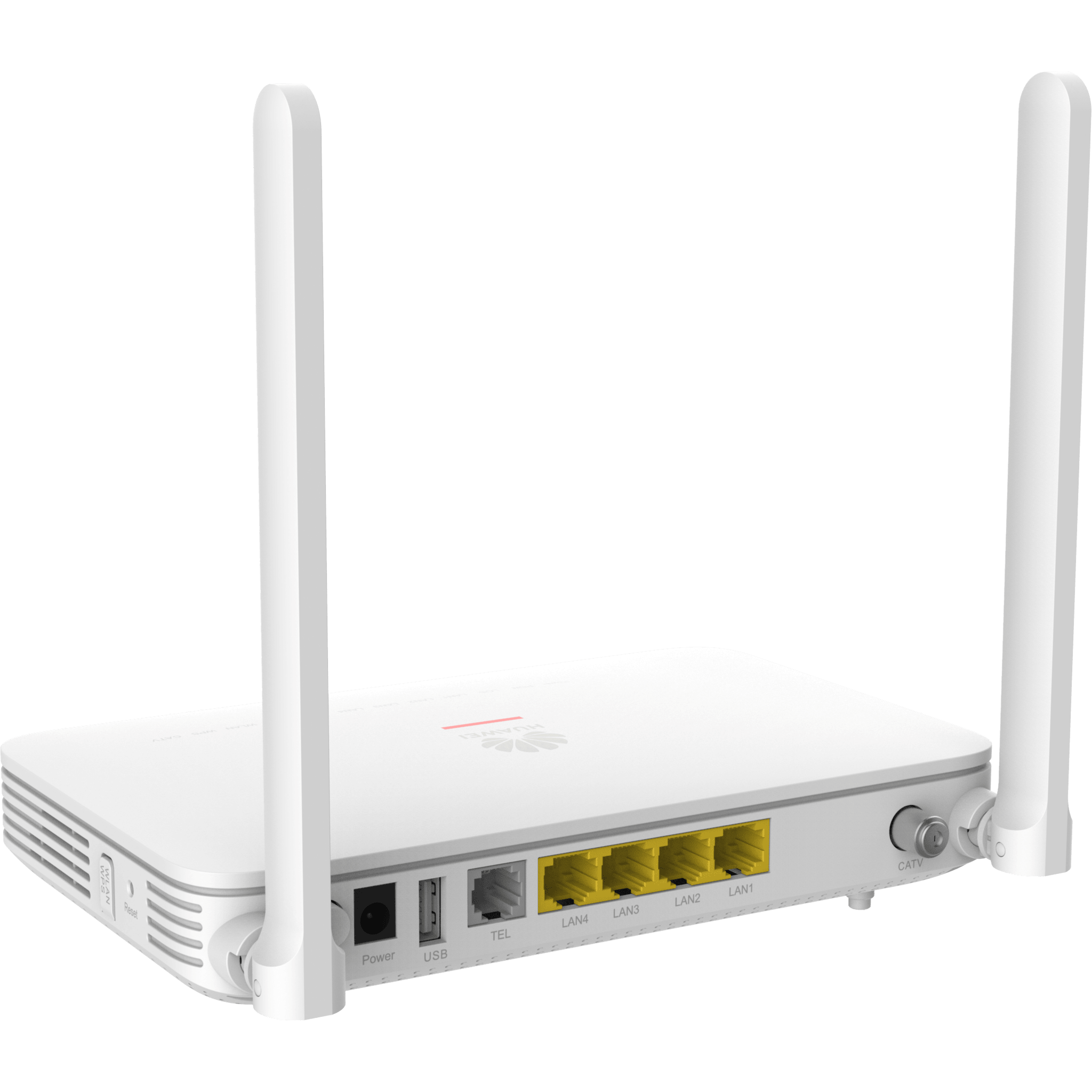 ONT GPON OptiXstar WiFi6 con 4 puertos GE + 1 POTS + 1 CATV, conector SC/APC